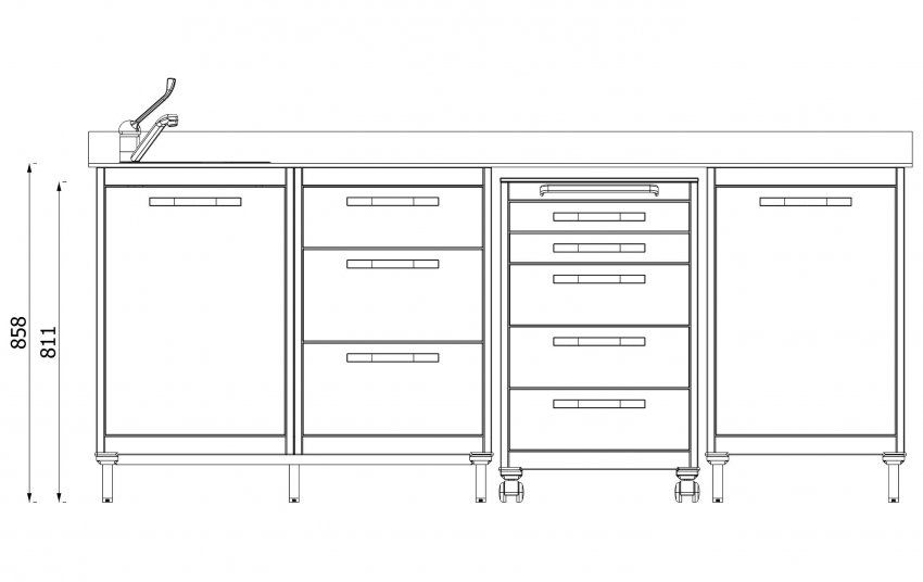 MUEBLE FOCUS INOX