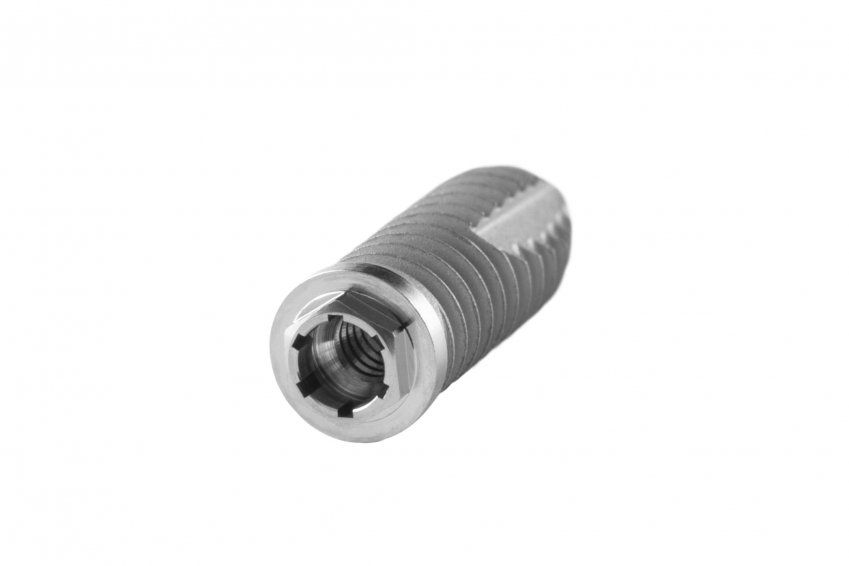 IMPLANTE DE TITANIO DVC CON CONEXIÓN HEXAGONAL EXTERNA