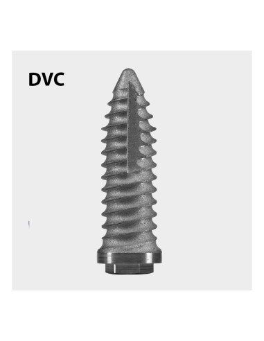 IMPLANTE DE TITANIO DVC CON CONEXIÓN HEXAGONAL EXTERNA