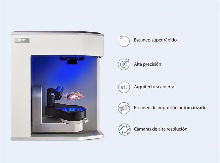 ESCANER 3D MEDIT IDENTICA T500