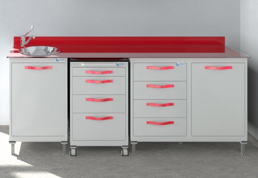 CONJUNTO MUEBLES VIDRIO