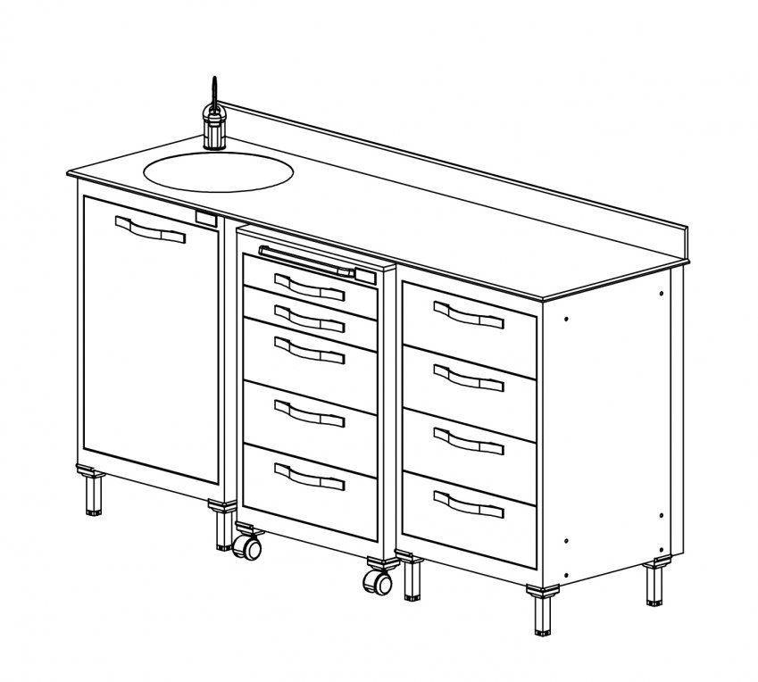 MUEBLE FOCUS INOX