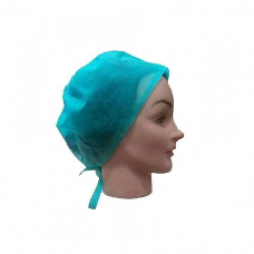 gorro cirujano pp verde con cintas